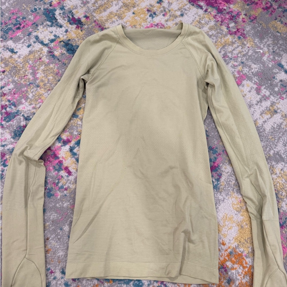 lululemon athletica Light Green Long sleeve swifty